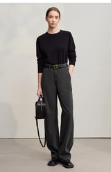 AMII Wide-Leg Warm Jeans – Winter 2025 | Women's