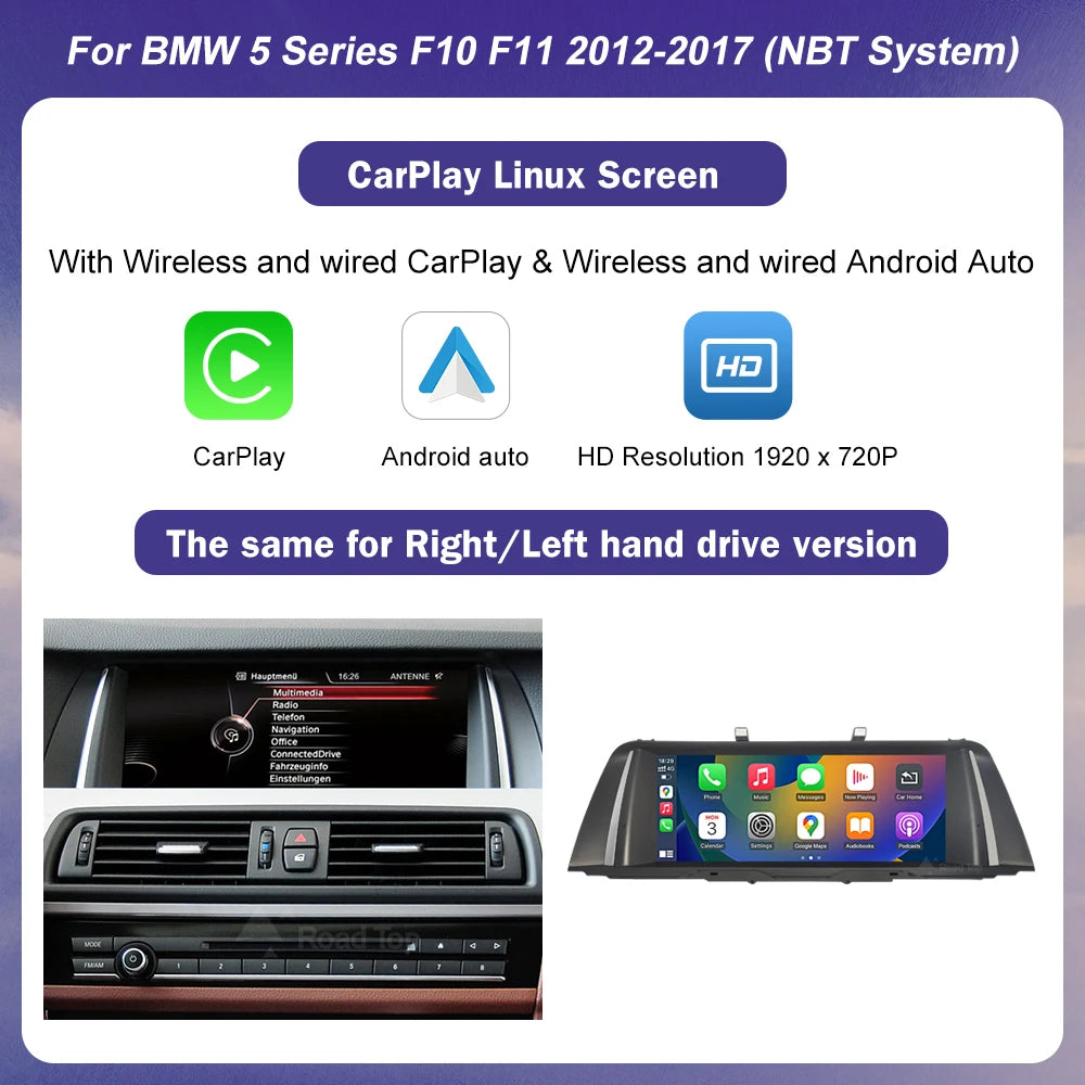 BMW 5 Series F10/F11 Multimedia Touch Screen | CarPlay & Android Auto