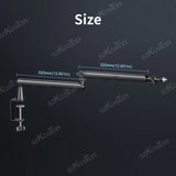 Professional Studio Low Profile Mic Arm with Extended Riser Cable Management Adjustable Microphone Stand for SM7B MV7 AM8 K688