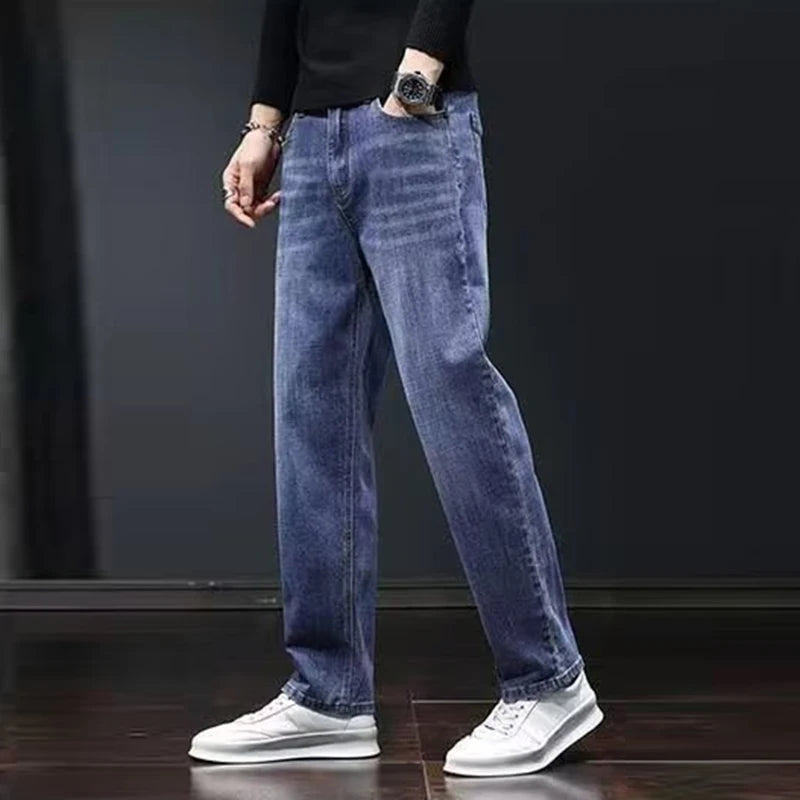 Men's Relaxed Straight-Leg Stretch Jeans | Multi-Color