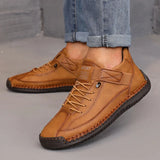 Women's Retro Leather Flat Loafers – Soft Sole