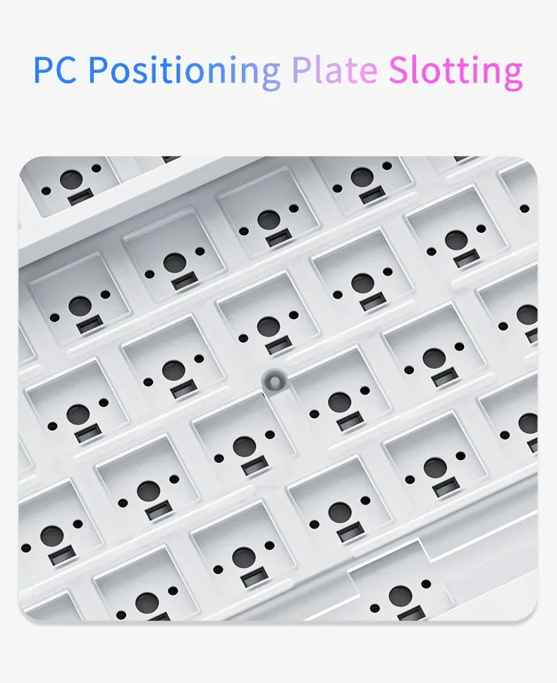 AJAZZ AK820 Wireless Gaming Keyboard, GASKET Structure, RGB Backlight, 5-Layer Sound Dampening Foam, PBT Keycaps