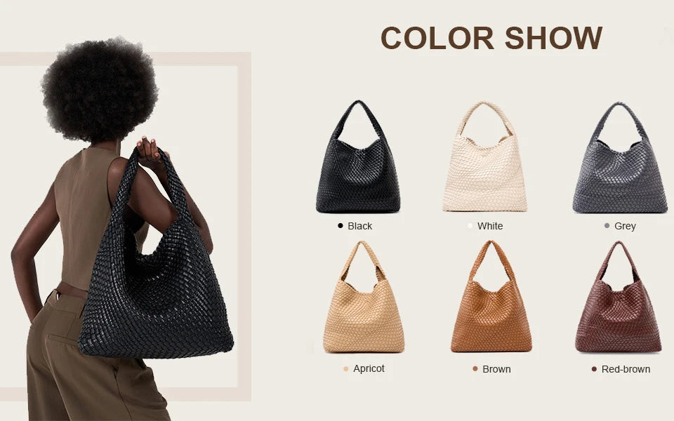 Hand-Woven Leather Tote & Shopper