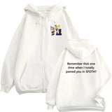Blame John Meme Oversized Zip-Up Hoodie
