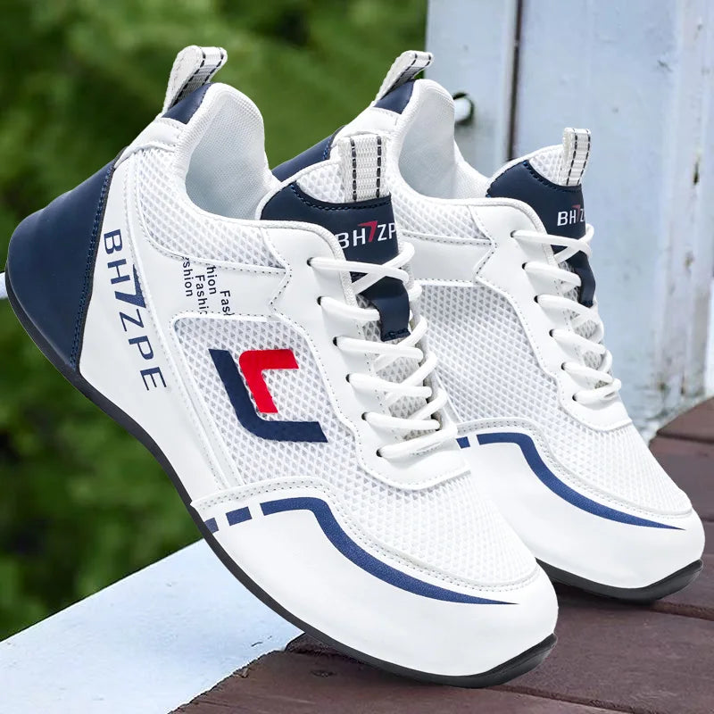 Men's Breathable Colorblock Low-Top Sneakers