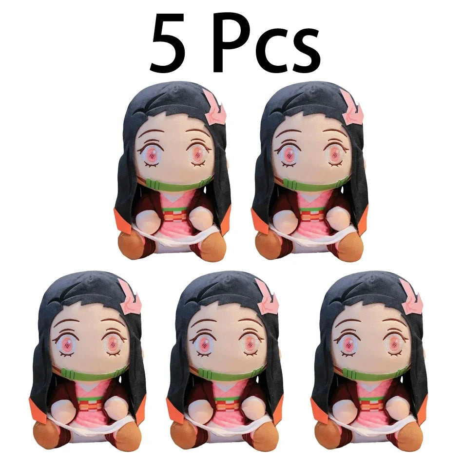 20cm Hot Japan Demon Slayer Plush Dolls Lovely Anime Kimetsu No Yaiba Kamado Tanjirou Nezuko Zenitsu Kyoujurou Toys Kids Gifts