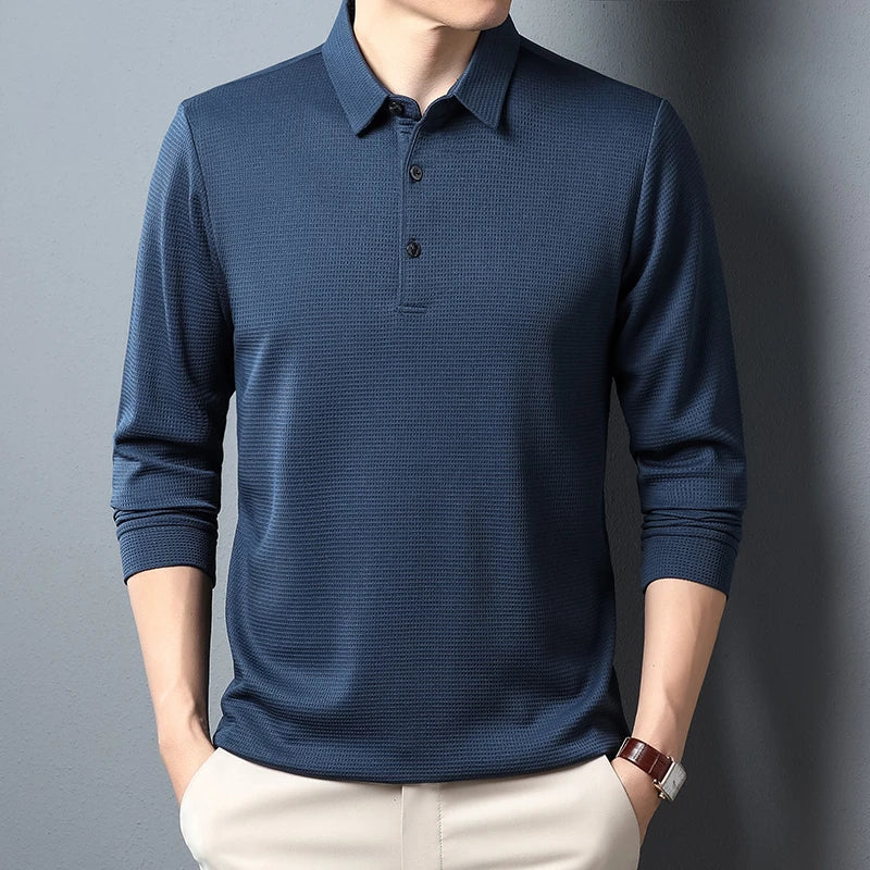 Men's USA-Made Long Sleeve Performance Polo