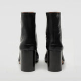 Luxury Leather Tabi Split Toe Ankle Boots - Women's High Heel