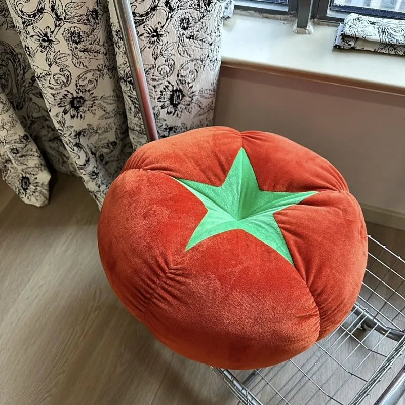 ins cute soft cute mushroom tomato futon cushion bed cushion doll throw pillow lazy living room sofa pillow