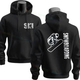 Men's Ski & Snowboard Graphic Hoodie for Fall and Winter