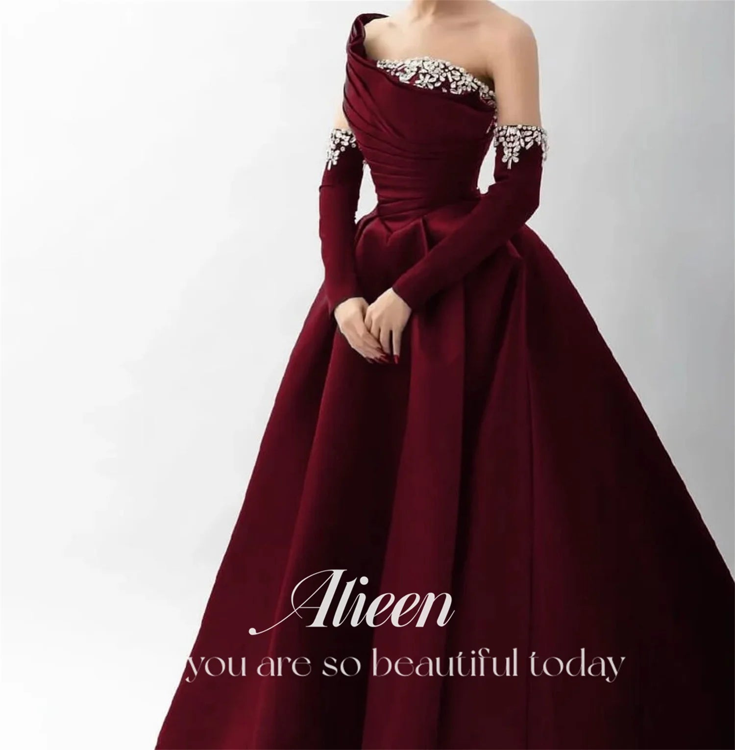 Aileen Satin Sweetheart Ball Gown | Formal Evening Dress