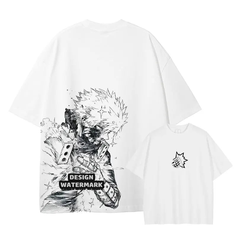 Bakugou Katsuki Vintage Wash Oversized T-Shirt
