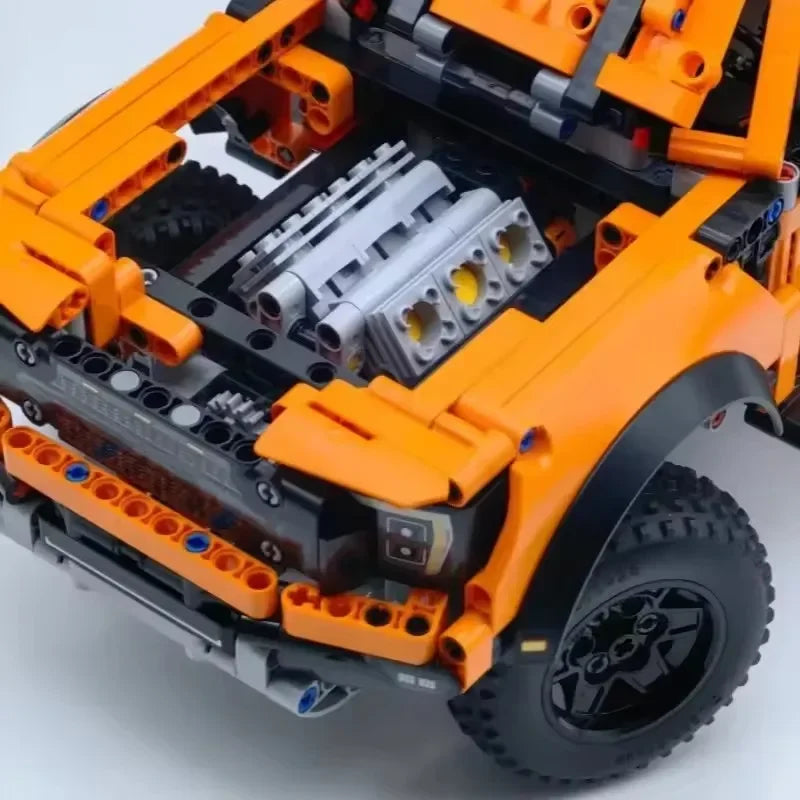 1300+PCS Tech Raptors Pickup Truck Race Car Building Block Kit Compatible MOC Creative DIY Vehicle Bricks Toys Gift Teens Adults