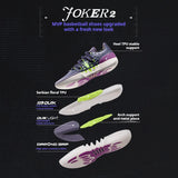 361 Degrees Joker 2 Low Men Basketball Shoes New Nikola Jokic Breathable Shock-Absorbing Wear-resistant Male Sneaker 672611110