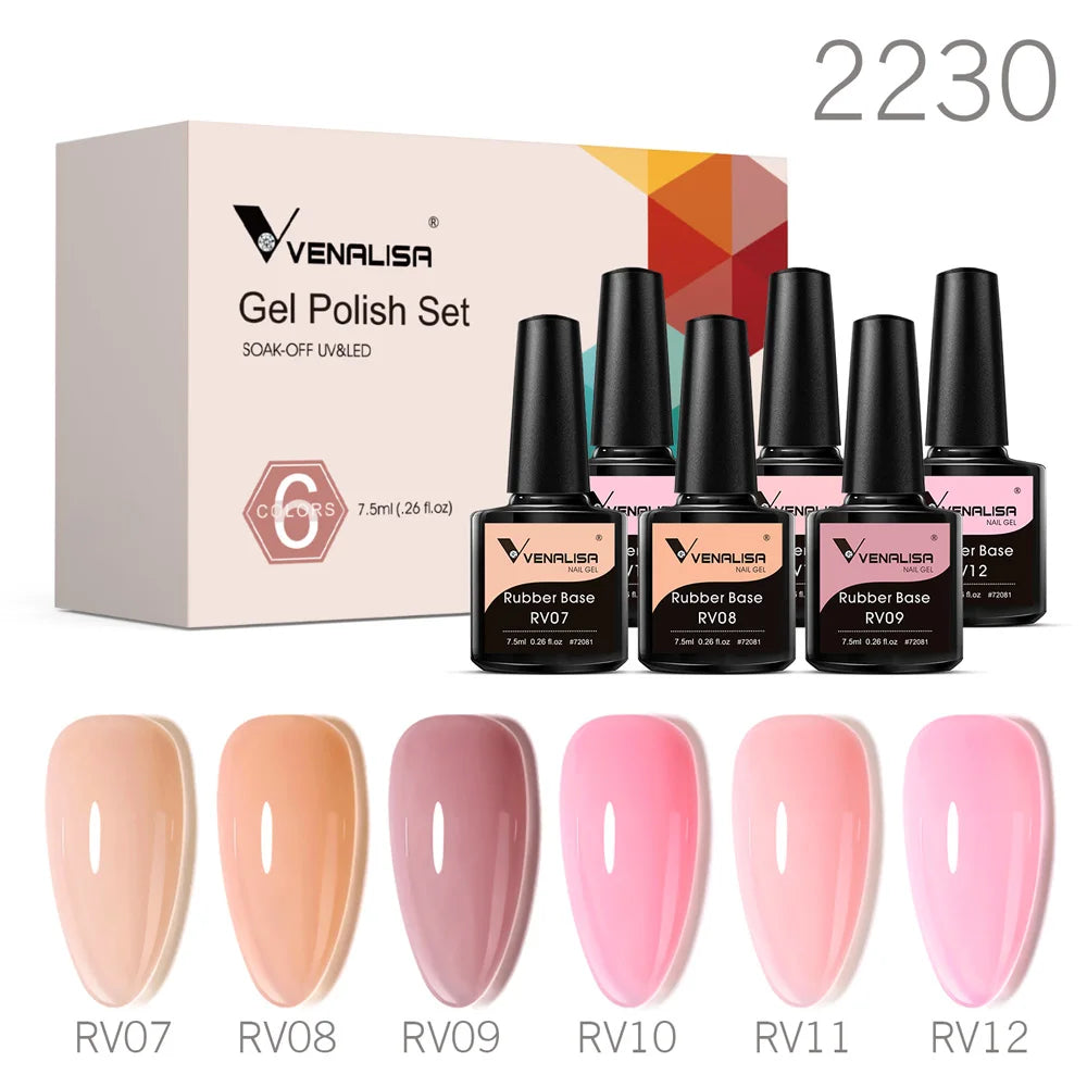 VENALISA 6-Piece Winter Gel Polish Set – HEMA & TPO Free