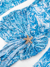 Azure Tide Starfish Mesh Cover-Up