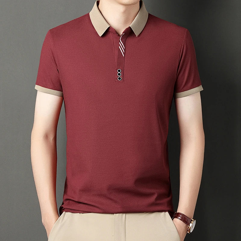 Men's Classic Solid Polo Shirt | Everyday Elegance
