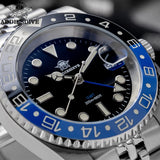 ADDIESDIVE AD2050 Men GMT Watch Swiss Ronda 515-24 BGW9 Super Luminous 20Bar Waterproof Reloj 316L Stainless Steel Quartz Watch
