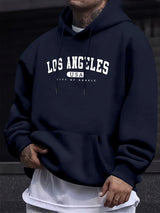 Men's Los Angeles Print Drawstring Hoodie