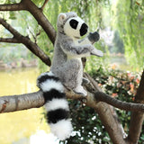28cm Wild Lemur Plush Toy – Lifelike Stuffed Animal