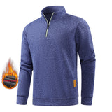 Men’s Fleece Half-Zip Turtleneck Sweatshirt