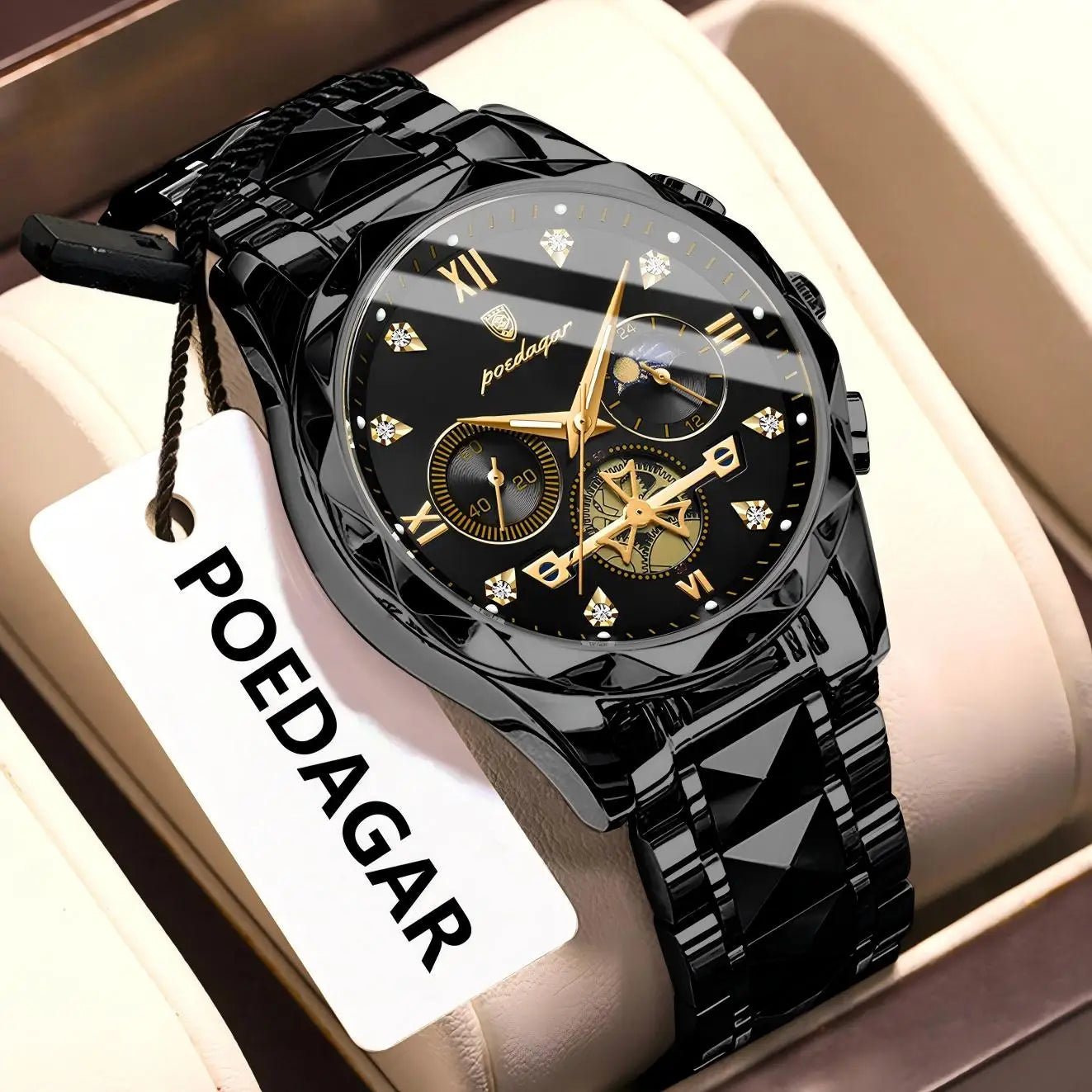 POEDAGAR 996 Men's Luxury Chronograph Watch