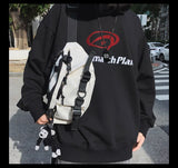 2024 Techwear Style Punk Hip Hop Single Shoulder Crossbody Bag Men Women Street Vintage Chest Bag Casual Sport Fanny Pack