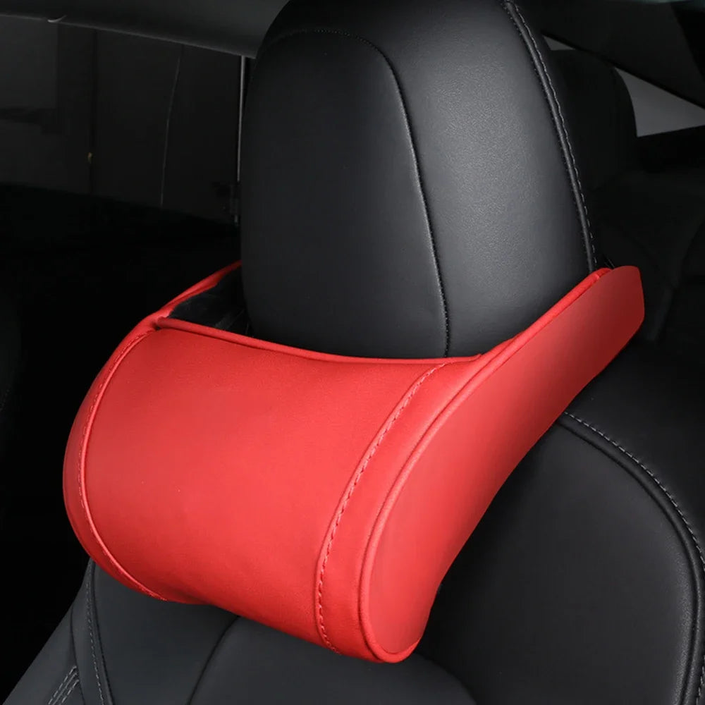 Neck Pillow Headrest Pillow Automobile Seat Neck Rest Auto Seat Head Support Pillow  Accessories suit For Tesla Model 3 Y X S