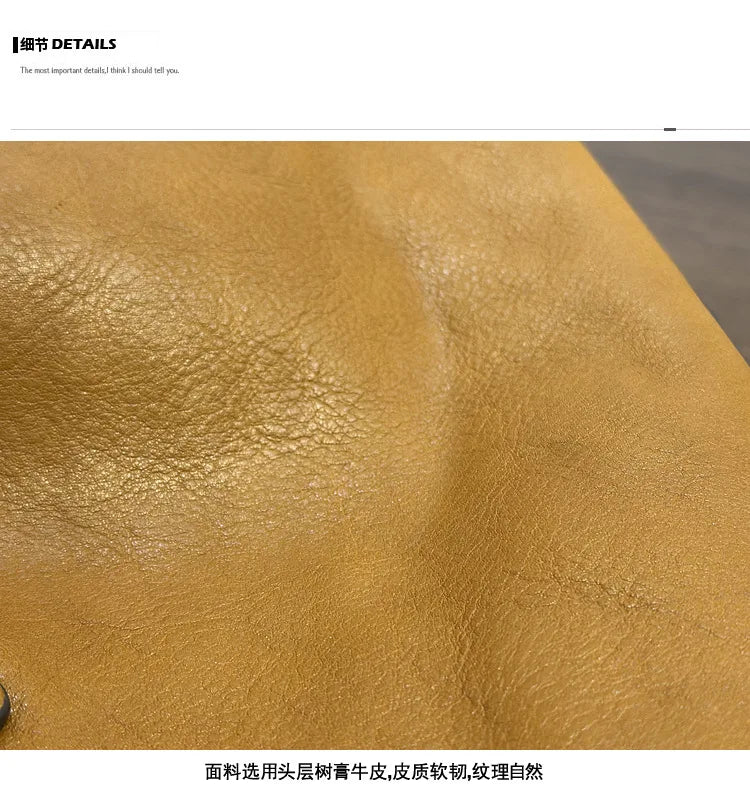 Johnature 2026 Spring New Handbag Genuine Leather Casual Versatile Tote Bag Soft Cowhide Women's Shoulder Crossbody Bag