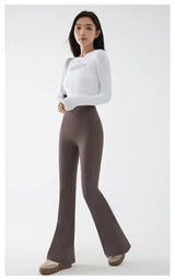 Women's High Waist Stretch Flared Pants