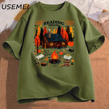 Cozy Cabin Reading Retreat T-Shirt