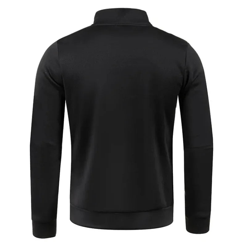 Animal Game Men's Half Zipper Sweatshirts Long Sleeve Solid Pullover Turtleneck Streetwear Warm Jacket Sport Coats Outerwear