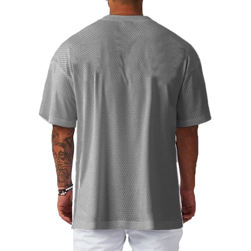 Men’s Quick-Dry Oversized Mesh Sport Tee