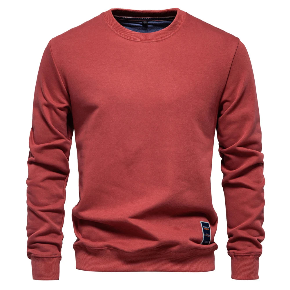 Men’s Cotton-Blend Crew Neck Sweatshirt