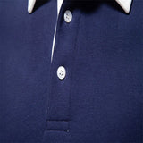 Men's Relaxed Polo Collar Sweater – Autumn Long Sleeve