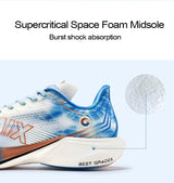 ONEMIX Nylon Carbon Plate Racing Running Training Shoes Men Full-length Shock Absorption Sports Carbon Plate Walking Sneakers
