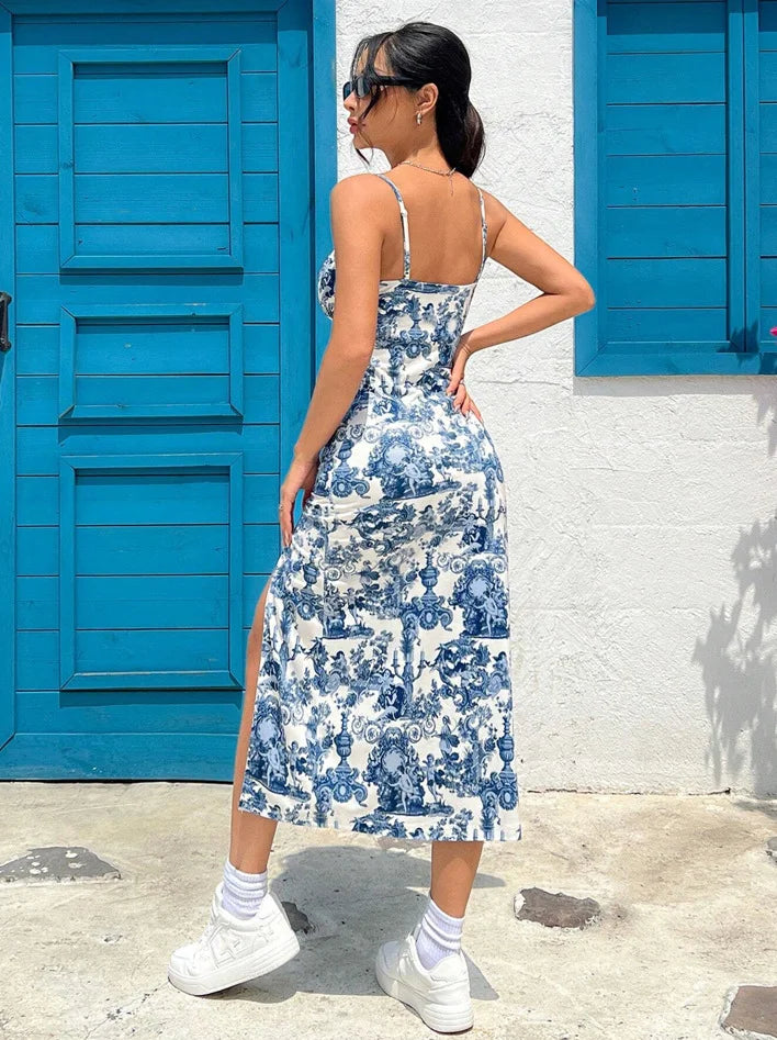 Daisy Leopard Print Maxi Dress