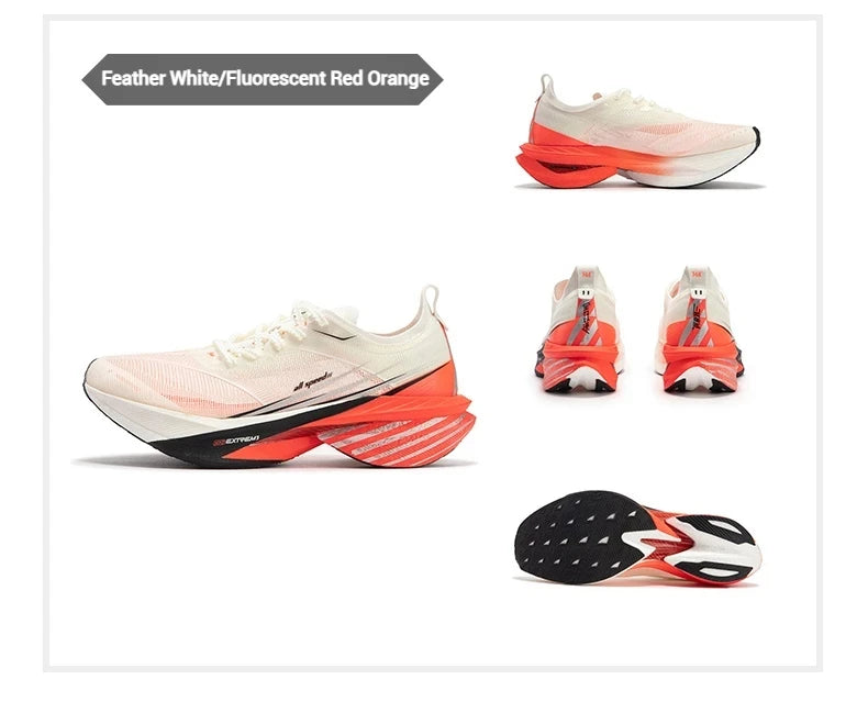 361 Degrees Furious 2.0 Men Women Running Sports Shoes Carbon Plate Racing Marathon Rebound Cushioning Male Sneakers 672432201