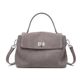 2026 NEW Autumn winter women's Natural Suede leather Crossbody Bag luxury designer Genuine Leather commuting messenger bag