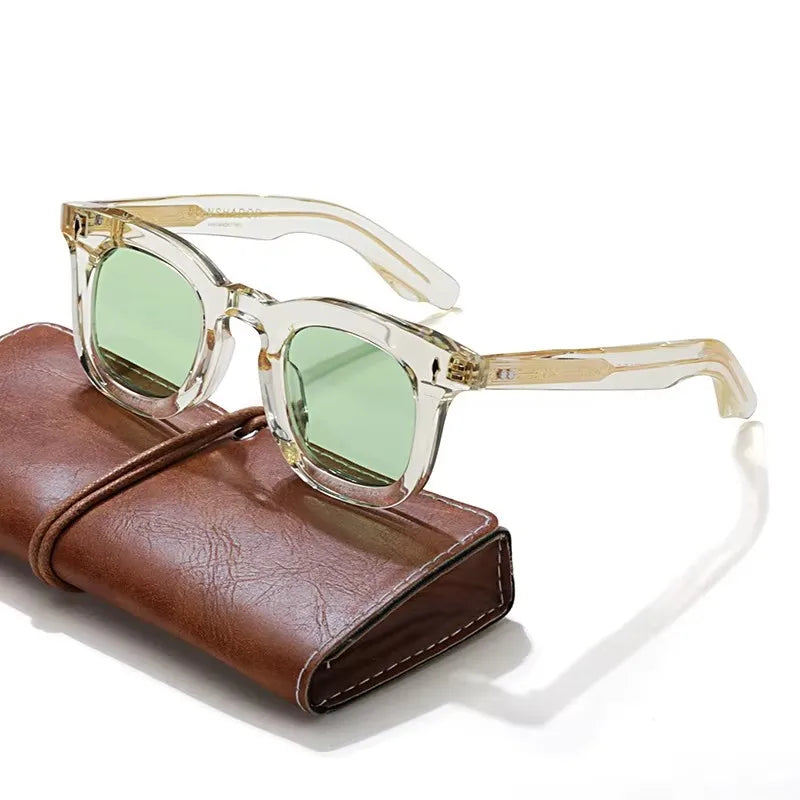 Handcrafted Acetate Round Sunglasses – UV400 Protection
