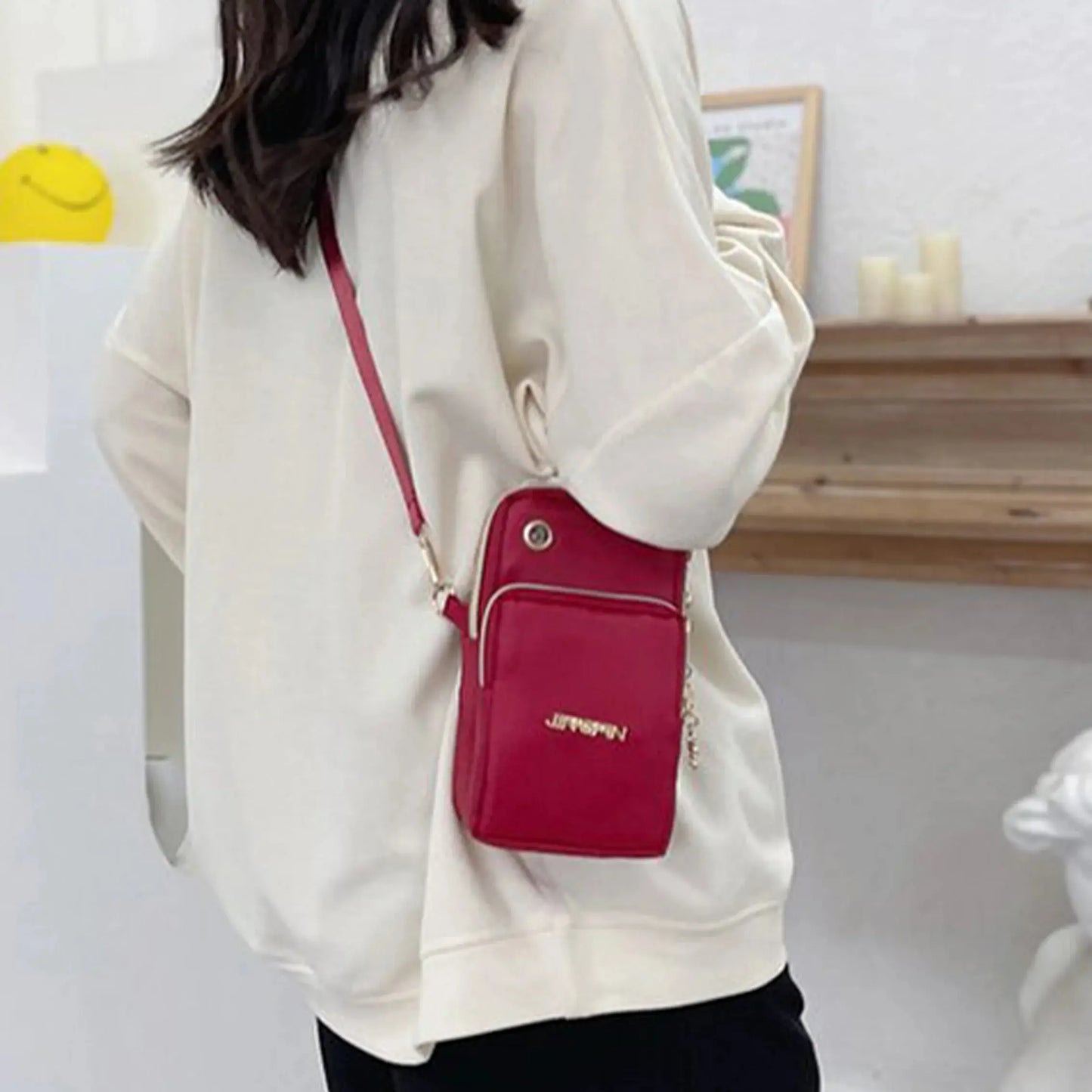 Women's Mini Crossbody Phone Bag – Flap Shoulder & Neck Pouch