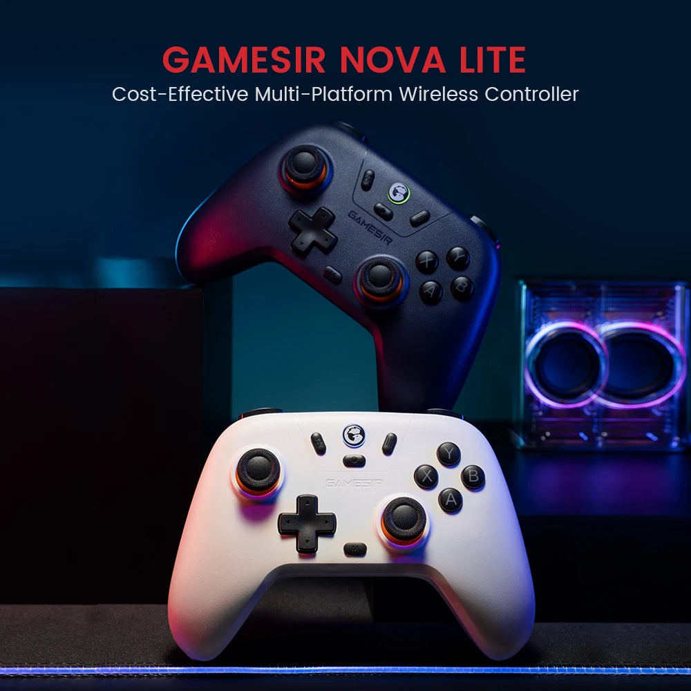 GameSir Nova Lite Wireless Gamepad Game Controller for Switch, Android, iOS, PC and Steam Games Hall Effect Joystick