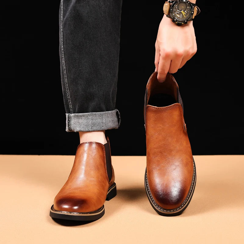 Men’s Retro Chelsea Ankle Boots