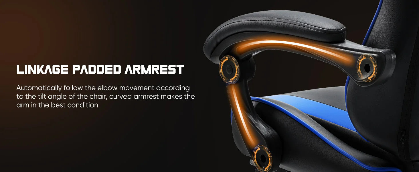JHK Ergonomic Gaming Chair with Lumbar Support