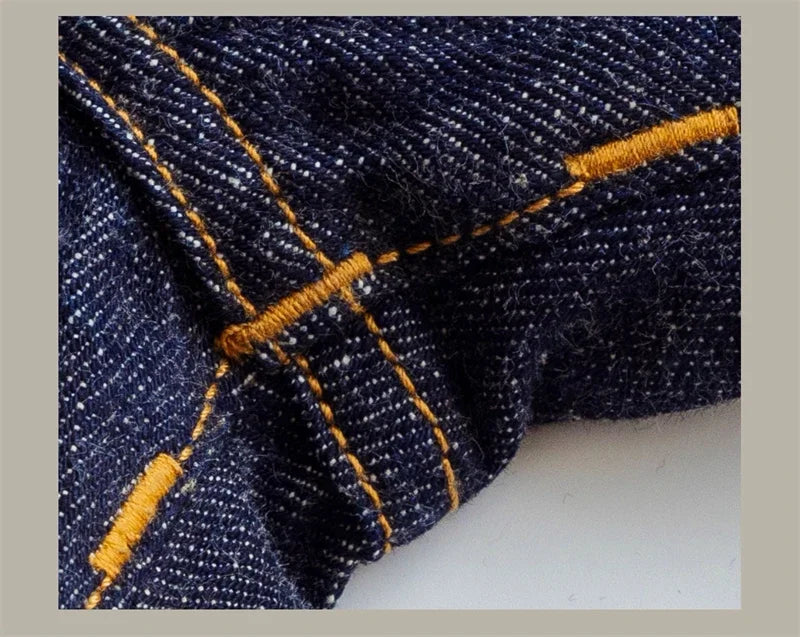 Red Tornado 14oz Selvedge Denim — Loose Straight Jeans