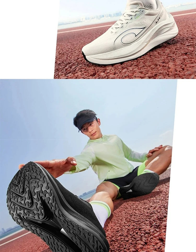 QIAODAN LH 600 Max Men's Running Shoes Breathable Sport Shoes 2026 Thick-soled Lightweight Jogging Sneakers QXB023254214R