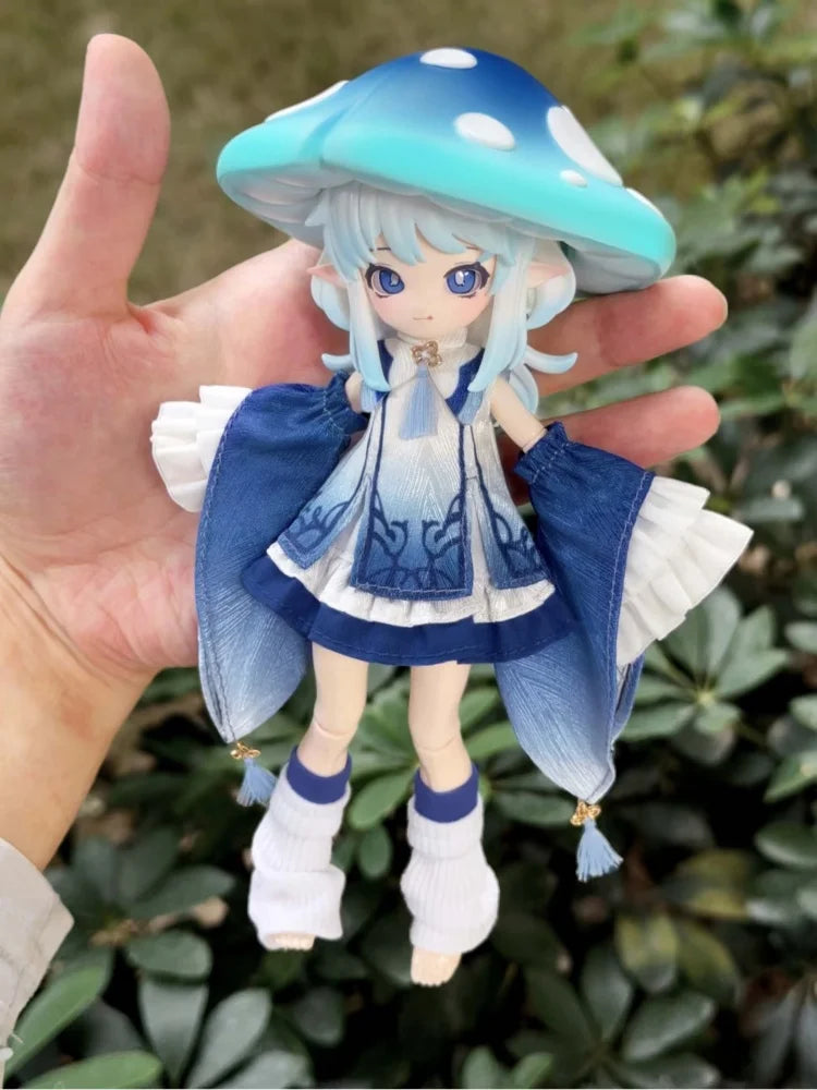 New Mushroom Bjd Blind Box 12-Figure Bjd Collectible Action Figures Trendy Cute Accessories Desktop Decorations Gift For Girl