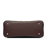 New Vintage Embossed Handmade Handbag For Women Versatile PU Leather Shoulder Bag 3 Layers Large Capacity Crossbody Bags Female