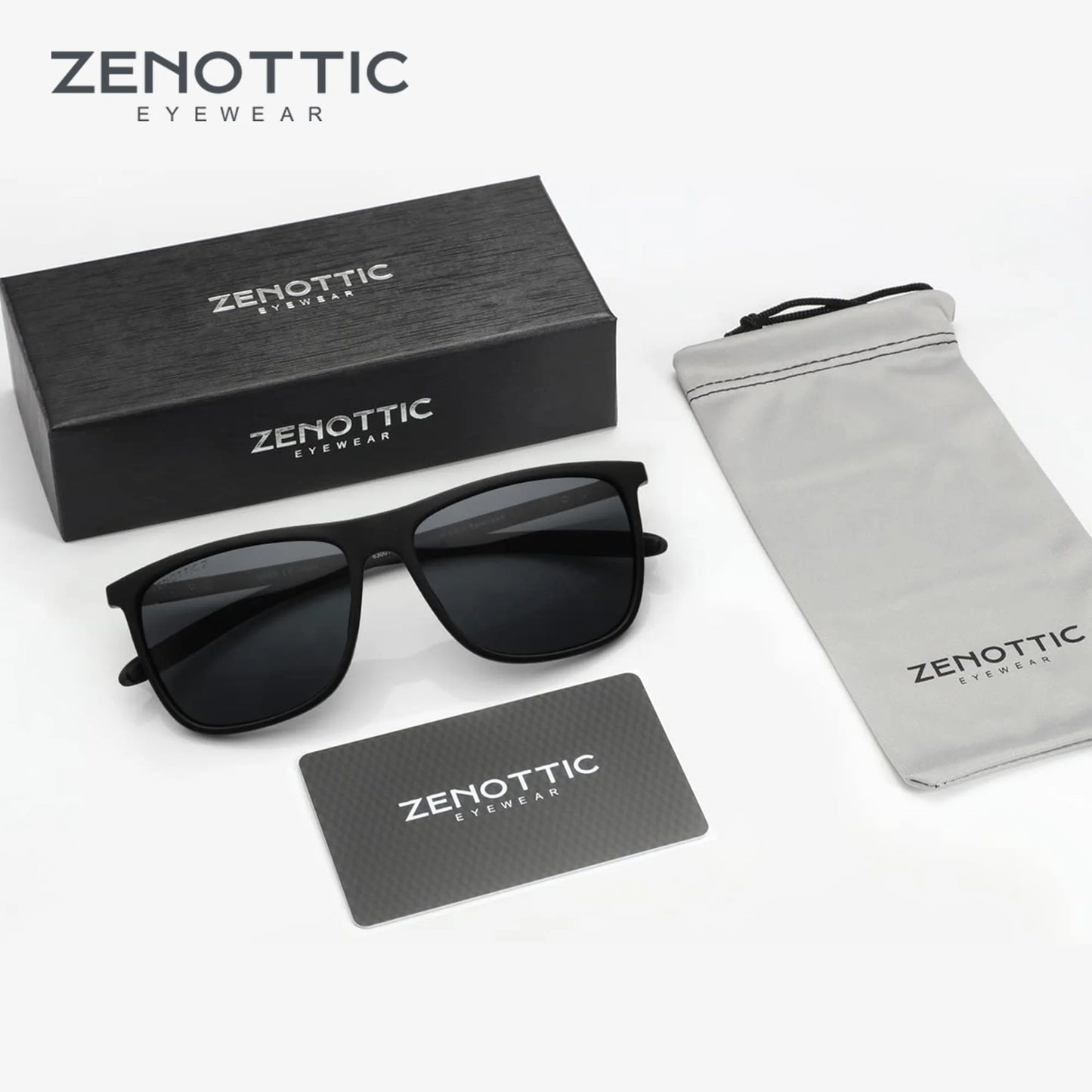 ZENOTTIC Square Polarized Sunglasses for Men