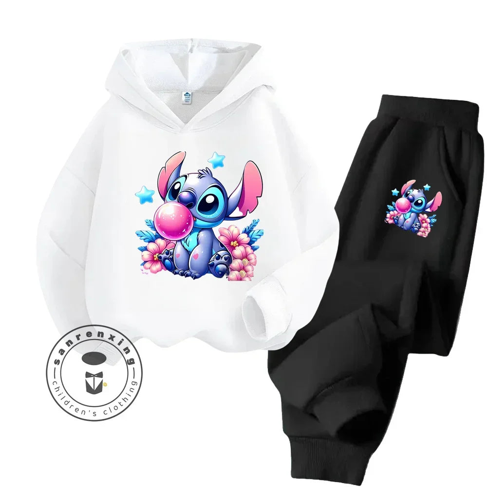 Disney Stitch Long Sleeve Hoodie & Pants Set